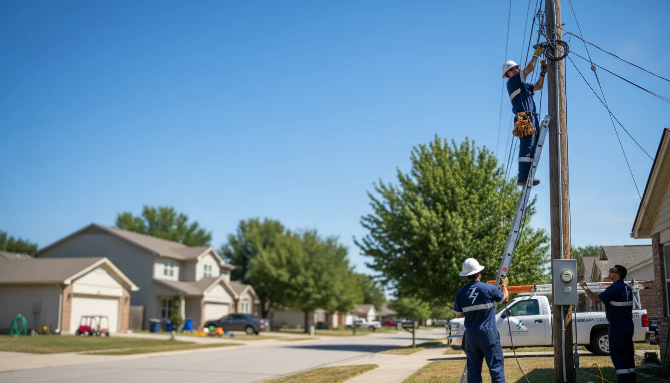 Residential electrician providing installation services in Manteno, IL